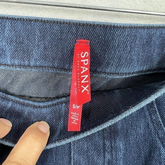 Spanx Jean-ish Ankle Leggings Size Small in Twilight Rinse PullOn Stretch - Picture 9 of 14